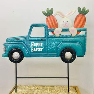 Easter Bunny Truck on Two Poles 