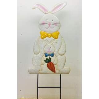 Easter Bunny on Two Poles 