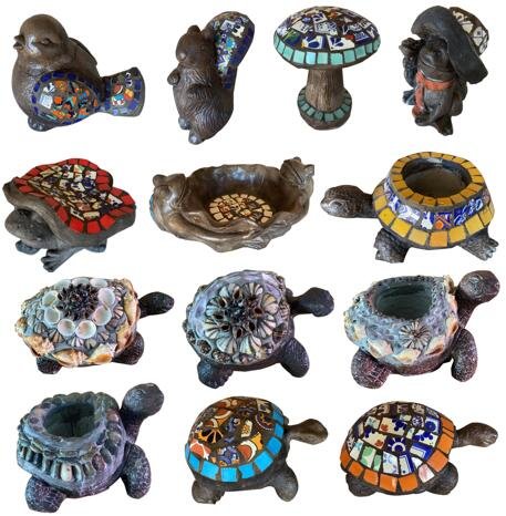 Mexican Talavera -- animal statuary 