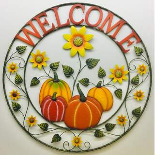 Welcome Pumpkin Wall Decor 